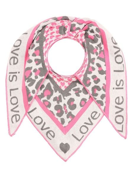 Zwillingsherz Chusta "Love is Love" w kolorze szaro-jasnoróżowym - 200 x 100 cm rozmiar: onesize. Różowe apaszki i chusty Zwillingsherz, bez wzorów, z bawełny. Za 174,43 zł.