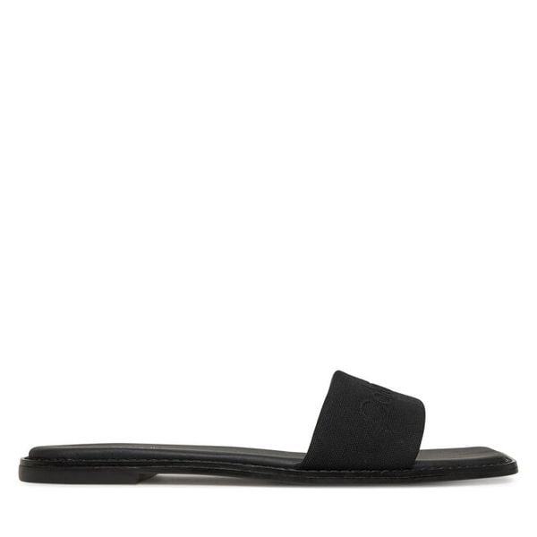 Klapki Calvin Klein. Czarne klapki Calvin Klein, bez wzorów, bez obcasa. Za 239,99 zł.