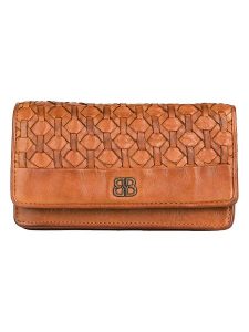 Bellicci Skórzany portfel "Perla" w kolorze jasnobrązowym - 17,5 x 10 x 3 cm rozmiar: onesize. Brązowe portfele Bellicci, bez wzorów, z materiału. Za 148,96 zł.