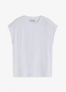 T-shirt oversize z miękkiej wiskozy. Czerwone t-shirty bonprix, bez wzorów, z wiskozy, bez kołnierzyka, bez ramiączek. Za 42,99 zł.