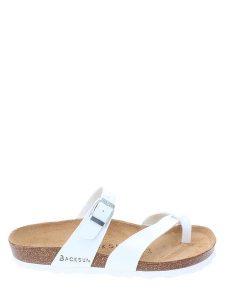 BACKSUN Japonki "Barcelone" w kolorze białym rozmiar: 41. Białe klapki Backsun, bez wzorów, bez obcasa. Za 130,99 zł.