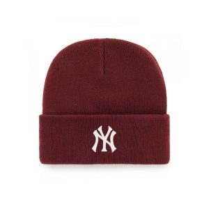 Brand `47 czapka zimowa New York Yankees B-HYMKR17ACE-KM bordowy OSFM. Czerwone czapki 47 Brand, bez wzorów. Za 109,00 zł.