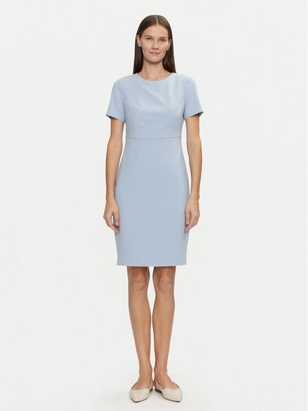 Tatuum Sukienka codzienna Warti T2417.196B Błękitny Regular Fit. Niebieskie kombinezony Tatuum, na co dzień, bez wzorów, z syntetyku, bez kołnierzyka, bez ramiączek, proste. Za 209,99 zł.