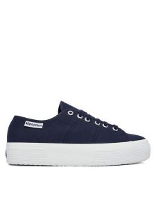 Superga Tenisówki Platform Leggera S2142ZW Granatowy. Niebieskie trampki Superga, bez wzorów, z materiału, bez zapięcia. Za 299,99 zł.