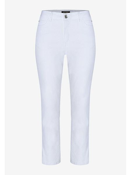 More & More Dżinsy - Slim fit - w kolorze białym rozmiar: 40. Białe jeansy More & More, z aplikacjami, ze skóry. Za 118,01 zł.