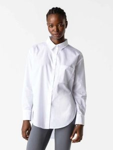 Les Lunes Koszula "Hannaa" w kolorze białym rozmiar: XS. Białe koszule Les Lunes, xs, bez wzorów, bez kołnierzyka, bez ramiączek. Za 217,99 zł.