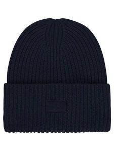 MOSS COPENHAGEN Czapka w kolorze granatowym rozmiar: onesize. Niebieskie czapki Moss Copenhagen, bez wzorów, z materiału. Za 96,45 zł.