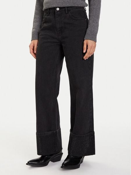 Eleh Jeansy EL072 Czarny Regular Fit. Czarne jeansy Eleh, bez wzorów, z bawełny. Za 359,99 zł.