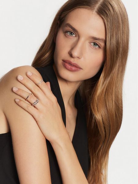 Coach Zestaw pierścionków 37506210 Srebrny. Szare pierścionki Coach, metalowe. Za 239,99 zł.