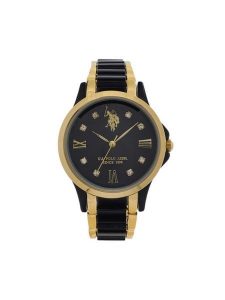 U.S. Polo Assn. Zegarek Selena USP8383BK Czarny. Czarne, analogowe zegarki U.S. Polo Assn. Za 489,99 zł.