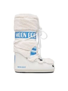 Moon Boot Śniegowce 80D3400330 Biały. Białe buty zimowe Moon Boot, ze skóry, bez obcasa, bez zapięcia. Za 809,99 zł.
