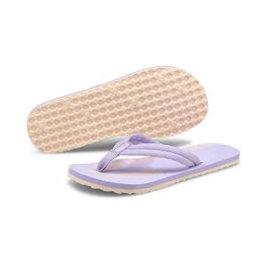 Klapki Puma Epic Flip V2 unisex. Fioletowe klapki Puma, bez wzorów, bez obcasa. Za 190,00 zł.