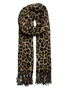 Pieces Szal w kolorze jasnobrązowym rozmiar: onesize. Brązowe szaliki Pieces, bez wzorów. Za 65,54 zł.