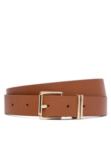 Tommy Hilfiger Pasek Th Square 2.5 AW0AW18692 Brązowy. Brązowe paski TOMMY HILFIGER, bez wzorów, ze skóry. Za 229,99 zł.