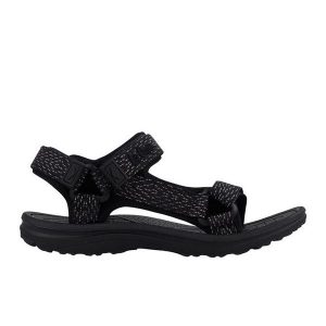 Sandały damskie Lee Cooper LCW-25-34-3558LA czarne. Czarne sandały bez wzorów, z otwartym noskiem, bez obcasa, bez zapięcia. Za 171,45 zł.