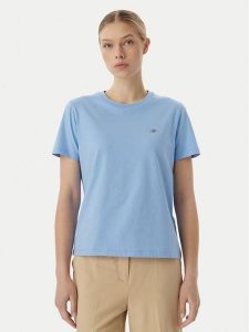 Gant T-Shirt 4200200 Niebieski Regular Fit. Niebieskie t-shirty GANT, s, bez wzorów, z bawełny, bez kołnierzyka, bez ramiączek. Za 210,99 zł.