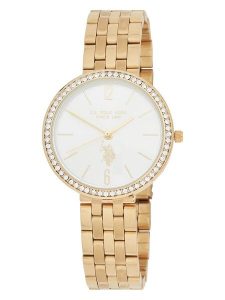 U.S. Polo Assn. Zegarek kwarcowy w kolorze złoto-białym rozmiar: onesize. Białe, analogowe zegarki U.S. Polo Assn. Za 217,99 zł.