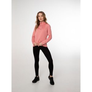 Bluza damska Protest FABRIZ 1/4 zip top. Czerwone bluzy Protest, bez wzorów, bez kaptura. W wyprzedaży za 100,00 zł.