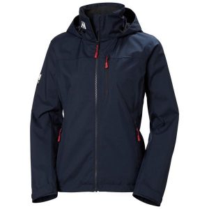 Kurtka uniwersalna damska Helly Hansen Crew. Niebieskie kurtki Helly Hansen, uniwersalny, bez wzorów, z syntetyku, z kapturem. Za 524,99 zł.