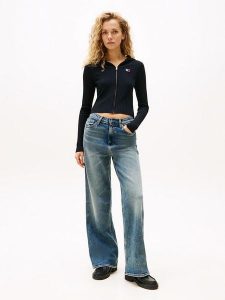 TOMMY JEANS Kardigan w kolorze czarnym rozmiar: XS. Czarne kardigany Tommy Jeans, z jeansu. Za 303,06 zł.