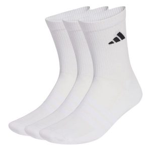 Skarpety Cushioned Sportswear Crew, 3 Pary W Opakowaniu. Białe skarpetki ADIDAS, bez wzorów. Za 59,95 zł.