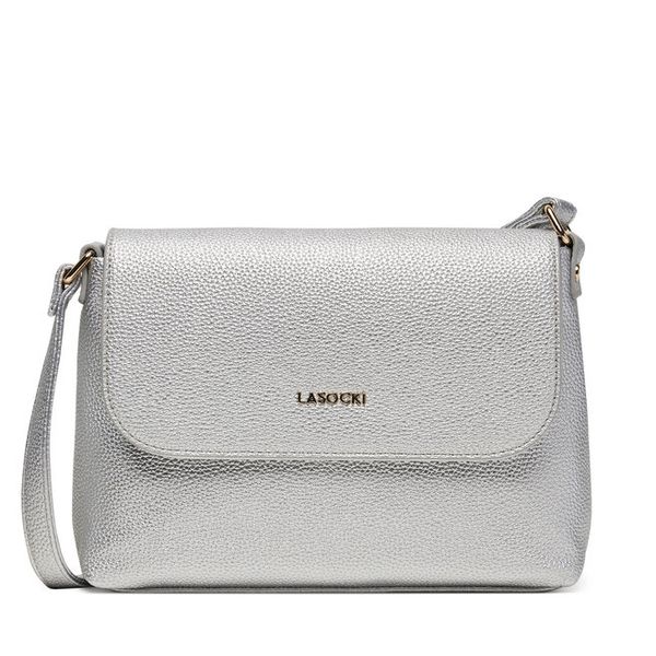 Torebka Lasocki. Szare listonoszki Lasocki, bez wzorów, bez dodatków. Za 149,99 zł.