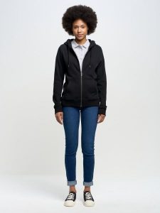 Bluza damska z kapturem czarna Laurisana 906. Czarne bluzy Big Star, l, bez wzorów, z dresówki, z kapturem. W wyprzedaży za 179,99 zł.