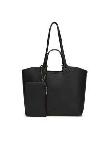 Gino Rossi Torebka K233010-1 Czarny. Czarne shopper bag Gino Rossi, bez wzorów, z materiału, bez dodatków. Za 195,99 zł.