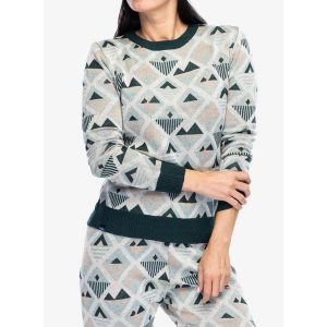 Sweter damski Kavu Hillrose. Niebieskie swetry klasyczne KAVU, m, bez kołnierzyka. Za 245,99 zł.