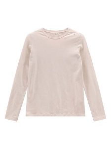Jeanne Baret Koszulka "Polynesia" w kolorze kremowym rozmiar: 36. Brązowe bluzki Jeanne Baret, bez wzorów, z bawełny, bez kołnierzyka, bez ramiączek. Za 118,84 zł.