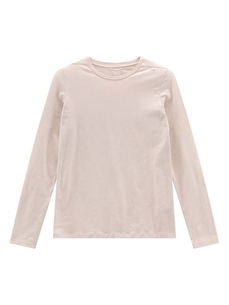 Jeanne Baret Koszulka "Polynesia" w kolorze kremowym rozmiar: 34. Brązowe bluzki Jeanne Baret, bez wzorów, z bawełny, bez kołnierzyka, bez ramiączek. Za 78,66 zł.