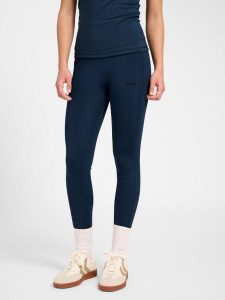 Damskie legginsy Hummel Prima. Niebieskie legginsy Hummel, bez wzorów, z materiału. Za 214,50 zł.