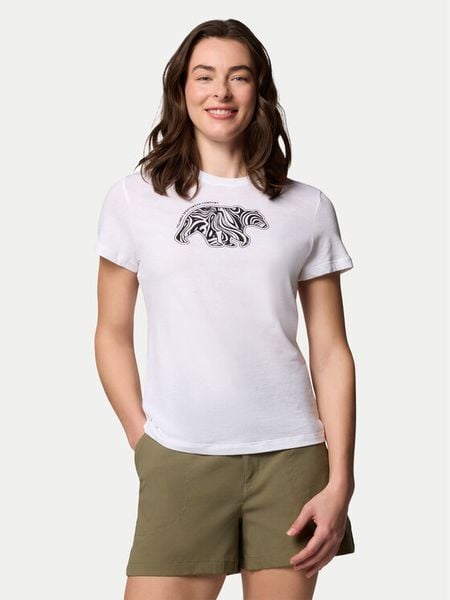 Columbia T-Shirt Ruby Springs™ 2120061 Biały Regular Fit. Białe t-shirty Columbia, l, bez wzorów, z bawełny, bez kołnierzyka, bez ramiączek. Za 69,99 zł.