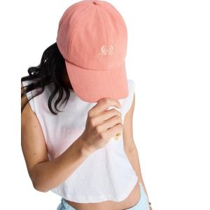 Czapka damska SLIDE AWAY. Brązowe czapki Roxy, bez wzorów, z bawełny. Za 129,99 zł.