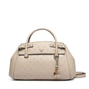 Torebka Guess. Brązowe kuferki Guess, z aplikacjami, bez dodatków. Za 634,99 zł.