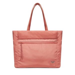 Torebka Roxy. Brązowe shopper bag Roxy, bez wzorów, bez dodatków. Za 169,99 zł.