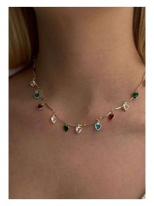 Lodie Silver Naszyjnik z cyrkoniami - dł. 40 cm rozmiar: onesize. Szare naszyjniki Lodie Silver, z cyrkonią, z mosiądzu. Za 113,63 zł.