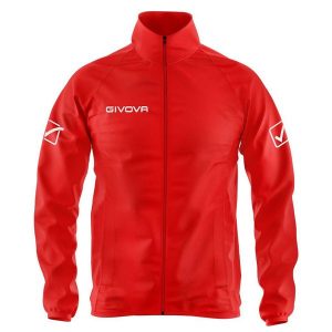 Givova Basico Sportjack 3xl - Oddychający i lekki. Brązowe kurtki Givova, xl, bez wzorów, bez kaptura. Za 98,99 zł.