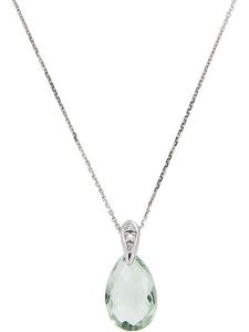 Maison héritage PARIS Złota zawieszka "Bourgeon" z diamentem rozmiar: onesize. Szare zawieszki Maison héritage PARIS, z ametystem, złote. Za 978,99 zł.