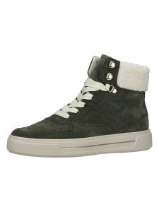 Ara Shoes Skórzane sneakersy w kolorze oliwkowo-kremowym rozmiar: 38,5. Brązowe trampki Ara Shoes, bez wzorów, z materiału, za kostkę, bez zapięcia. Za 232,78 zł.