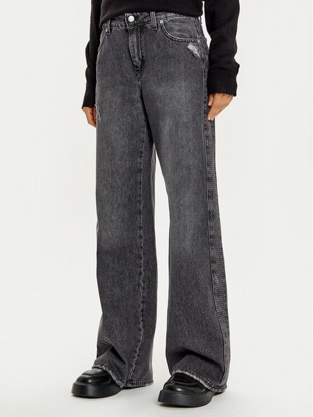 Haveone Jeansy PLS-M025 Szary Wide Leg. Szare jeansy Haveone, bez wzorów, z bawełny. Za 489,99 zł.
