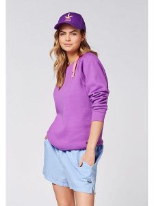 Chiemsee Bluza w kolorze fioletowym rozmiar: M. Różowe bluzy Chiemsee, m, bez wzorów, bez kaptura. Za 122,09 zł.