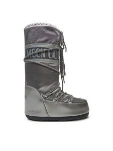 Moon Boot Śniegowce 80D1401680 Srebrny. Szare buty zimowe Moon Boot, ze skóry, bez obcasa, bez zapięcia. Za 989,99 zł.