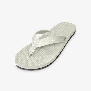 Klapki damskie - Easy Living Lite Sea Salt. Brązowe klapki INDOSOLE, bez wzorów, z nylonu, bez obcasa. Za 132,00 zł.