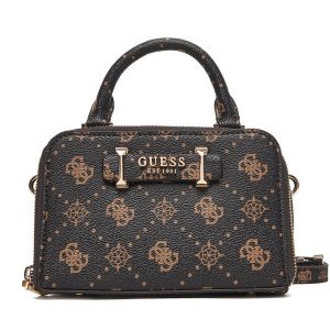 Torebka Guess. Brązowe torebki klasyczne Guess, z aplikacjami, bez dodatków. Za 489,99 zł.