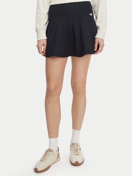 Roxy Spódnica tenisowa Heart Into It ERJNS03634 Czarny Loose Fit. Czarne szorty Roxy, bez wzorów, z syntetyku, sportowe. Za 119,99 zł.