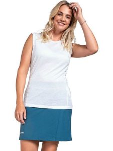 Schöffel Top funkcyjny "Vietas" w kolorze białym rozmiar: 40. Białe topy Schöffel, bez wzorów, bez kołnierzyka, bez ramiączek. Za 69,99 zł.