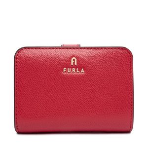 Portfel Furla. Czerwone portfele Furla, bez wzorów. Za 429,99 zł.