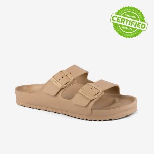 Klapki damskie Coqui. Brązowe klapki Coqui, bez wzorów, bez obcasa. Za 140,99 zł.