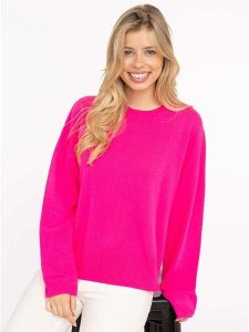 Zwillingsherz Kaszmirowy sweter w kolorze różowym rozmiar: XL. Różowe swetry oversize Zwillingsherz, xl, bez wzorów, z kaszmiru, bez ramiączek. Za 483,17 zł.